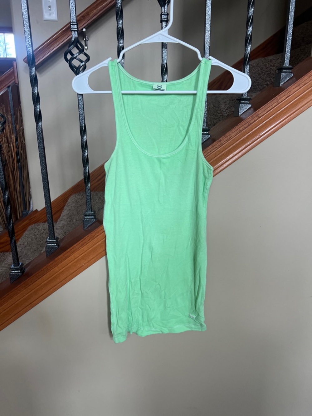 PINK Victoria's Secret Light Green Scoop Neck Tank